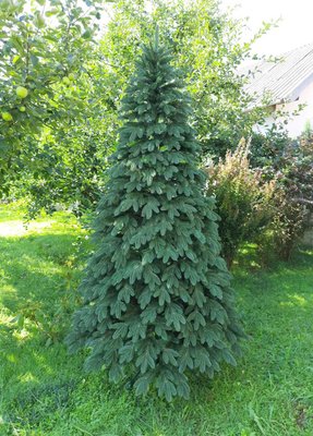 Новогодняя елка пышная 150 cм HouseWood Швейцарская литая с подставкой (зеленая)