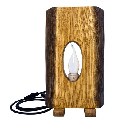 Декоративный ночной светильник лофт из натурального дерева HouseWood