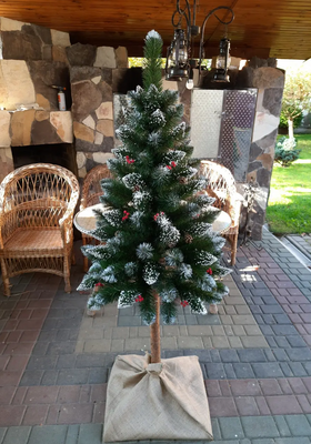 Новогодняя елка Элитная на пне 180 см